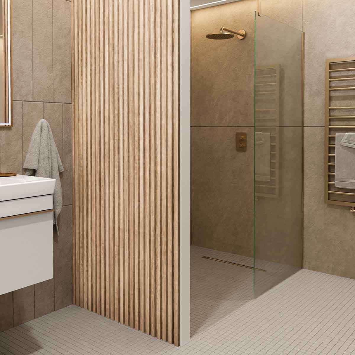 Slatwall Waterproof All Oak Wall Panel 170x2400mm (3 Pack)