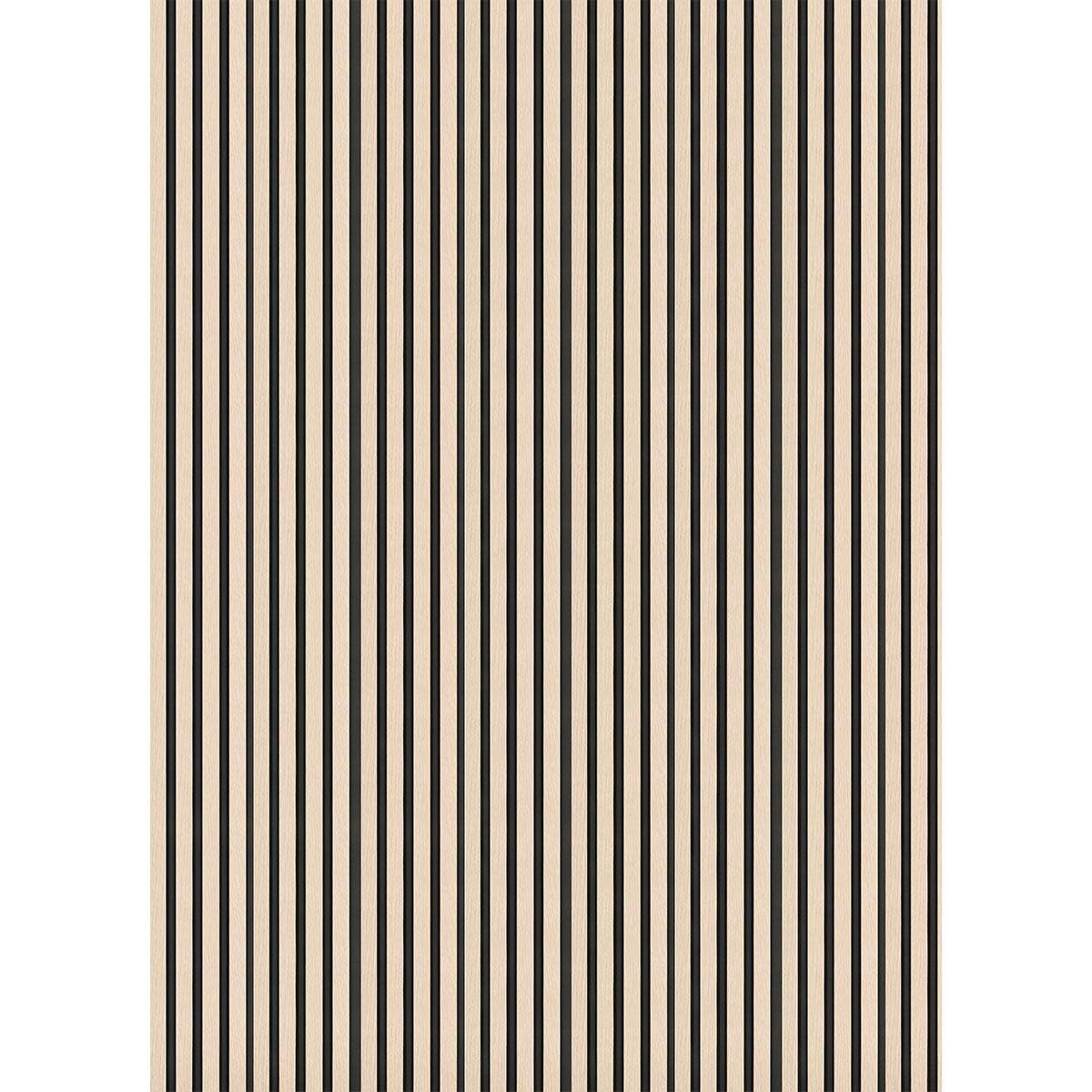 Slatwall Waterproof Oak / Black Wall Panel 170x2400mm (3 Pack)