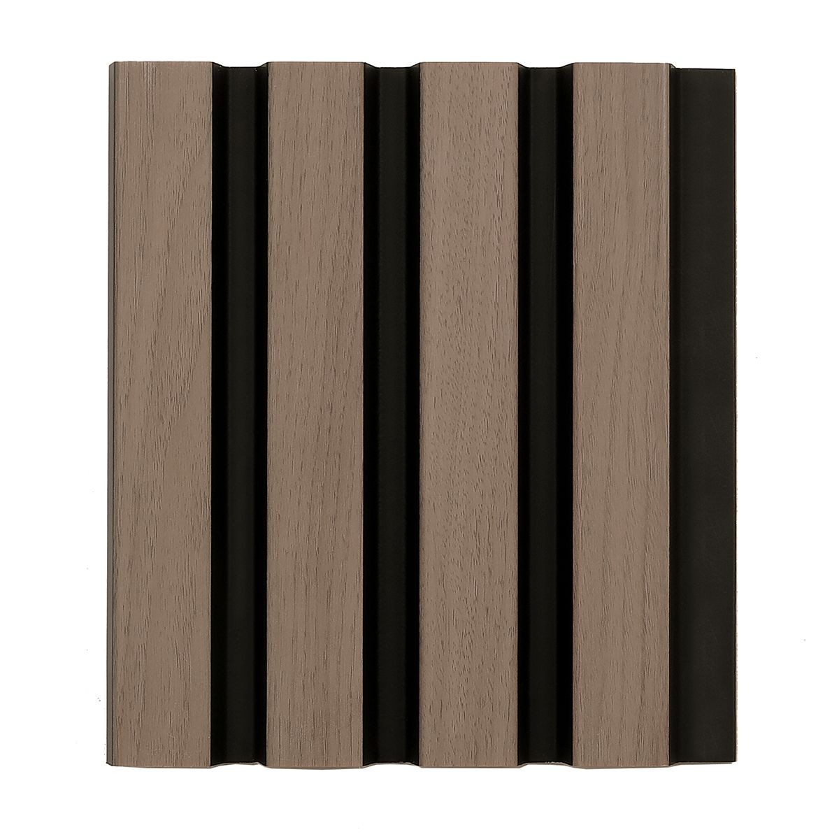 Slatwall Waterproof Walnut / Black Wall Panel 170x2400mm (3 Pack)