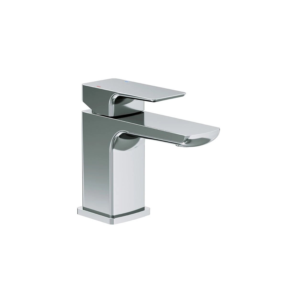 Strive Chrome Mini Basin Mono Mixer Tap with Easy Clean Click Waste