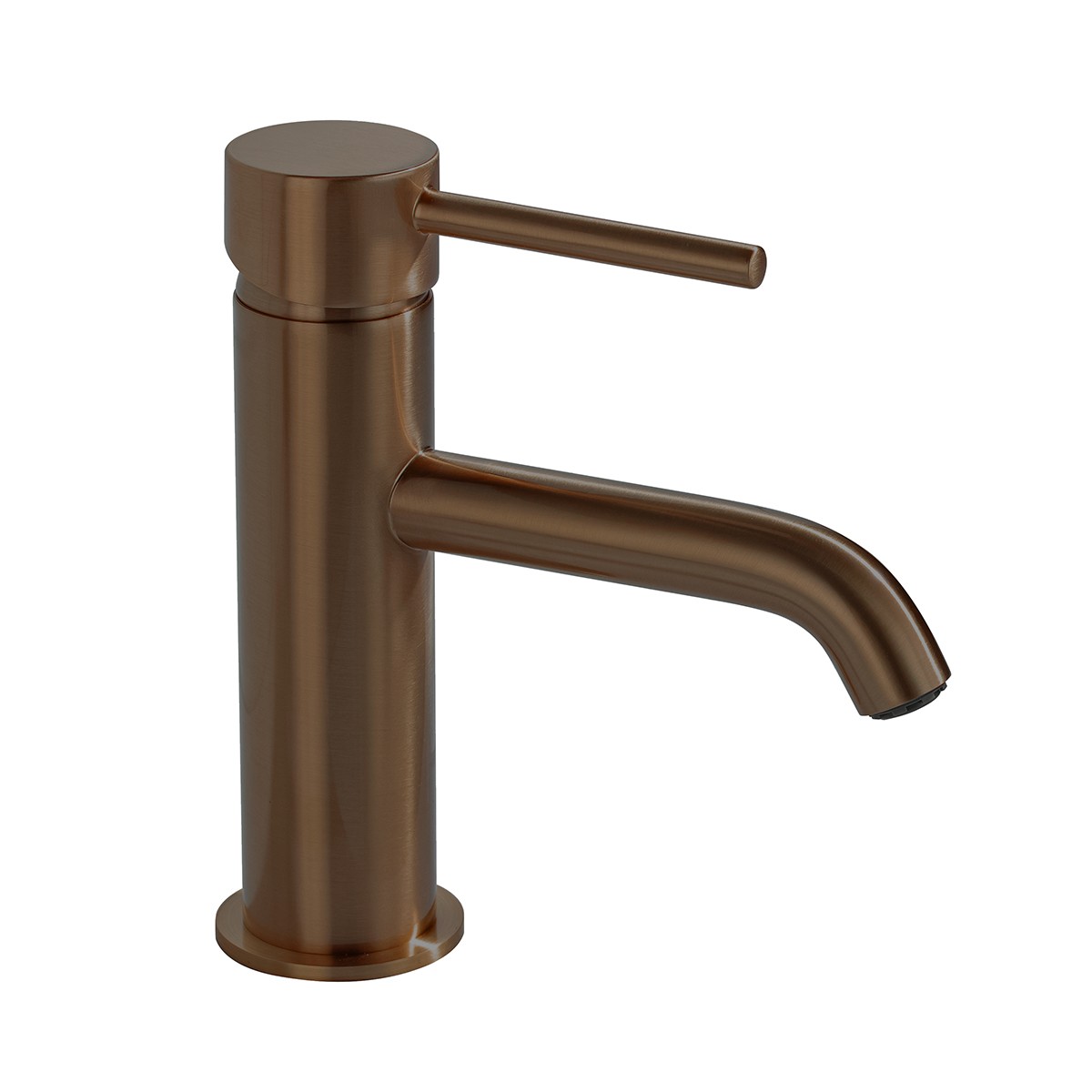 Serenity Brushed Bronze Basin Mono Mixer Tap with Easy Clean Click Waste