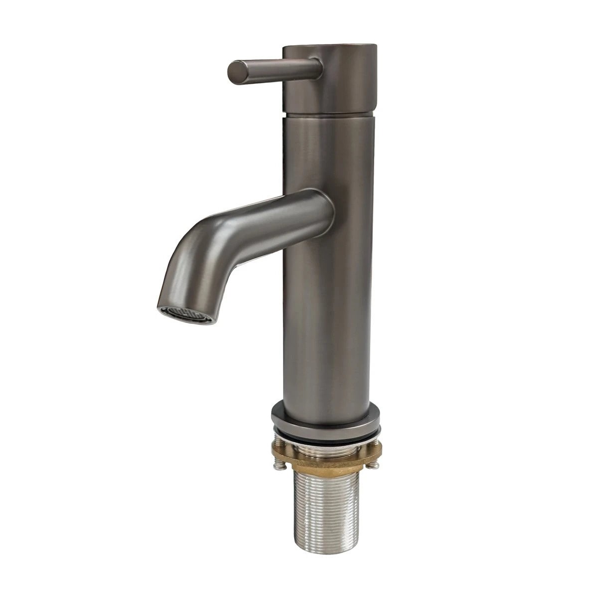 Serenity Gunmetal Basin Mono Mixer Tap with Easy Clean Click Waste