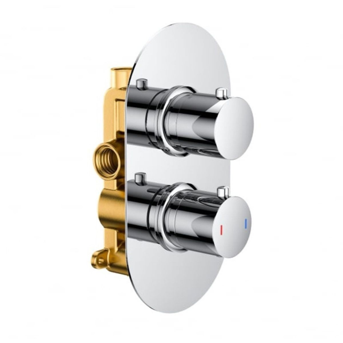 Globe Chrome Single Function Concealed Thermostatic Shower Valve
