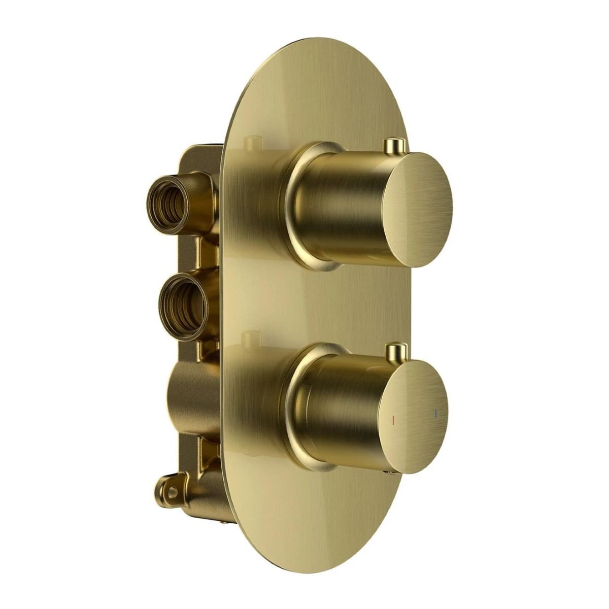 Globe Brushed Gold Dual Function Concealed Thermostatic Shower Valve