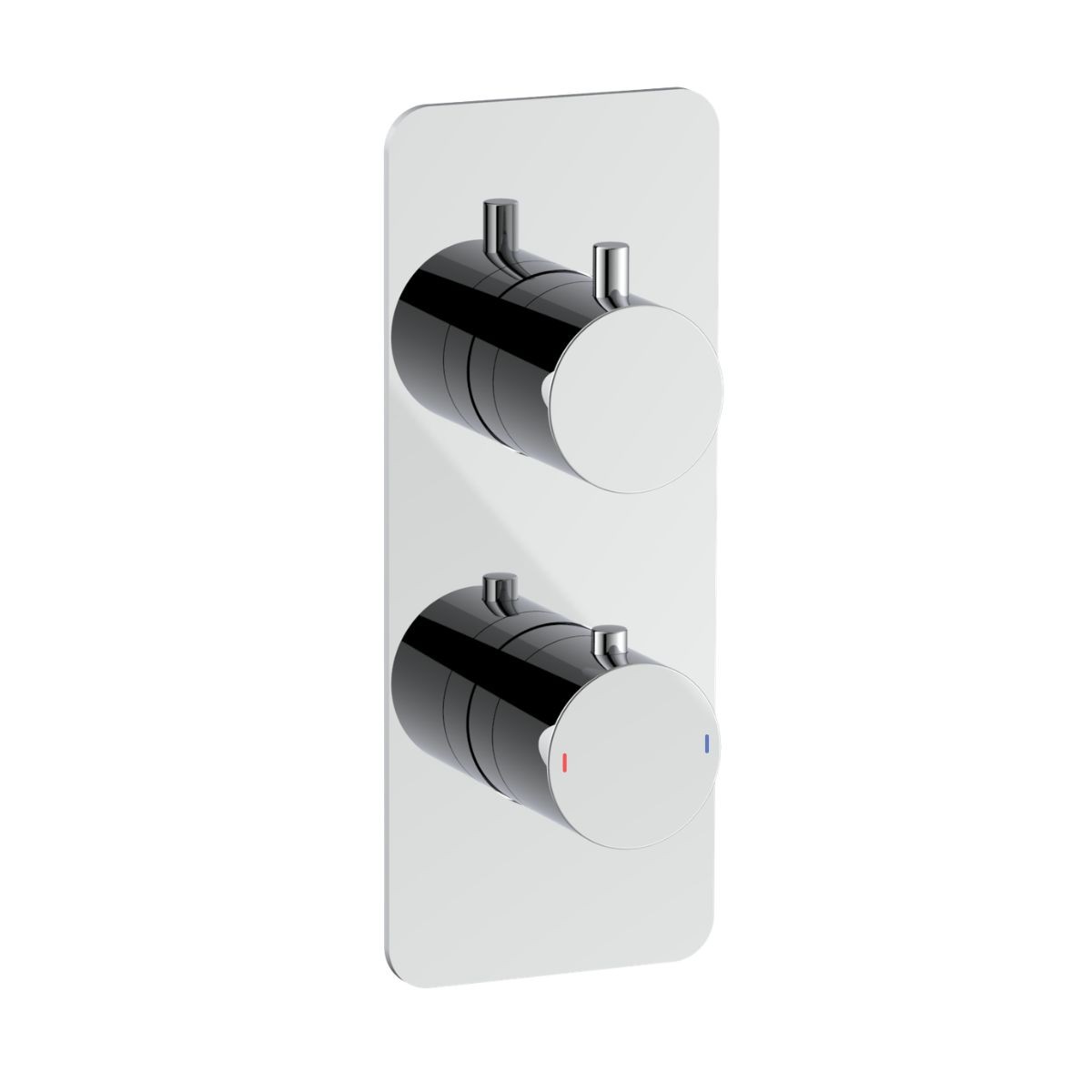 Arc Chrome Dual Concealed Thermostatic T Box Shower Valve