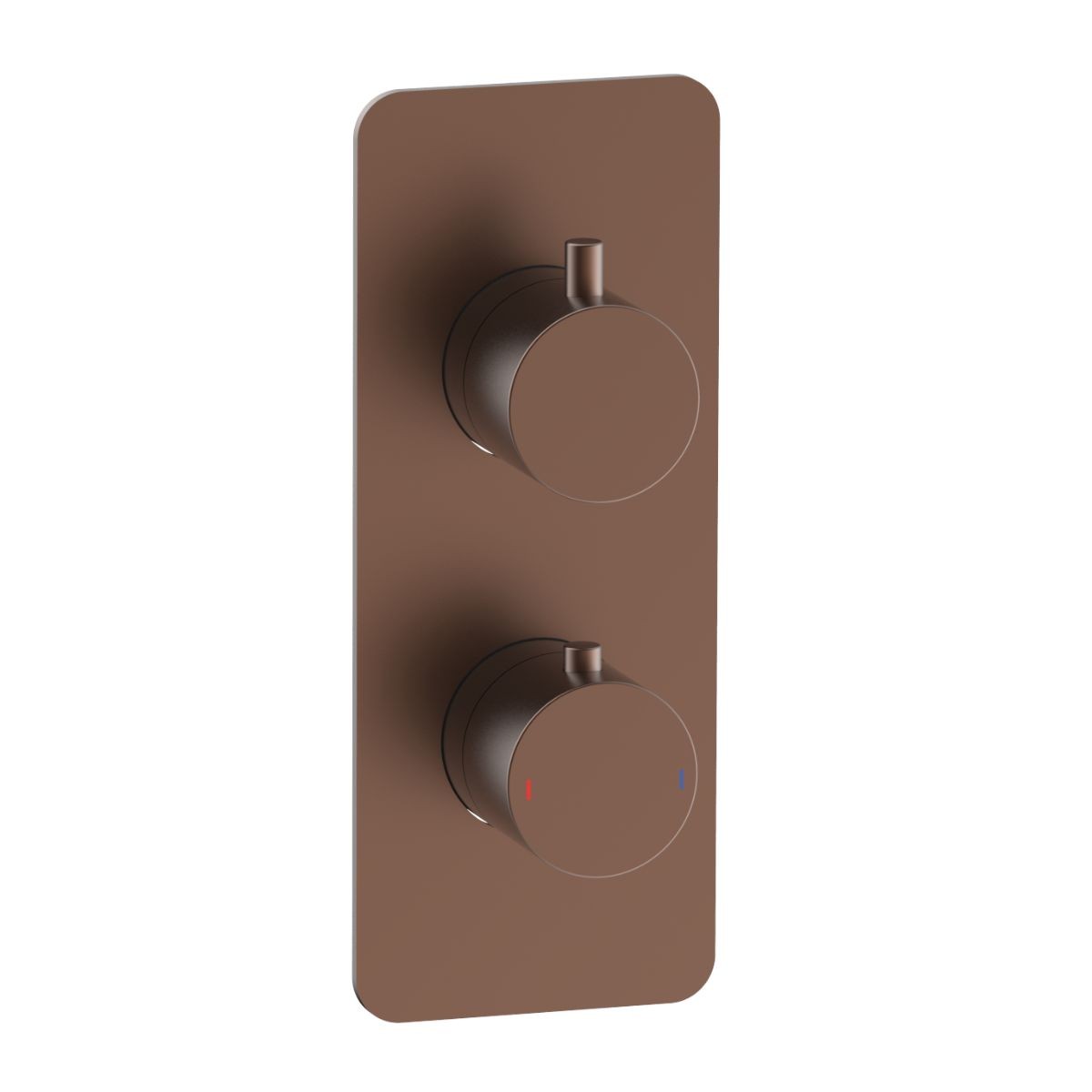 Arc Brushed Bronze Dual Concealed Thermostatic T Box Shower Valve
