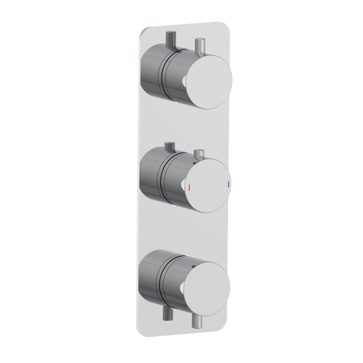 Arc Chrome Triple Concealed Thermostatic T Box Shower Valve