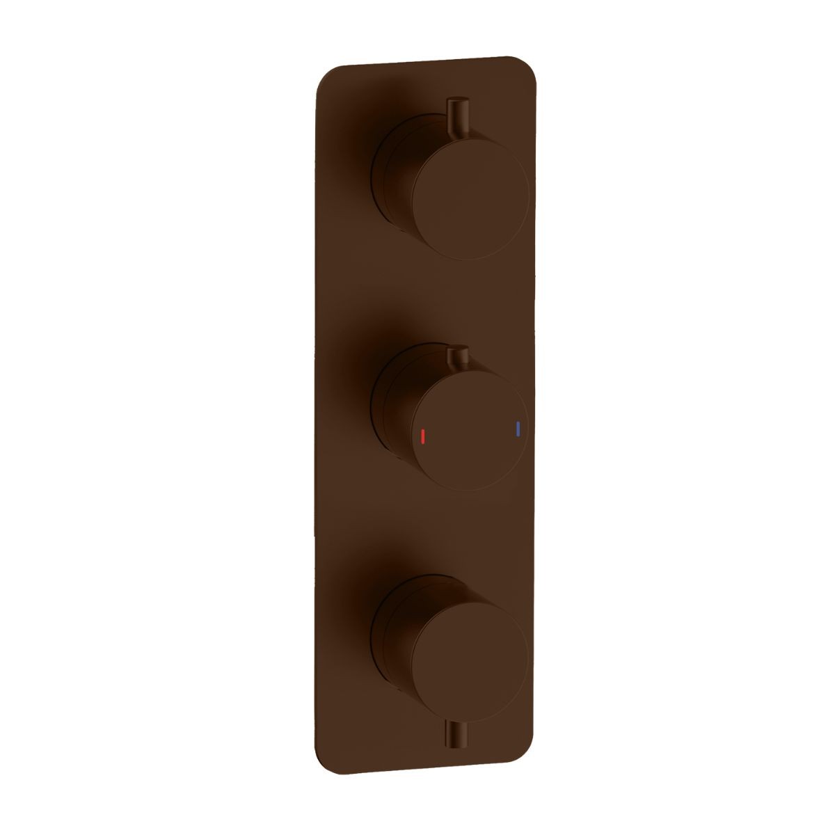 Arc Brushed Bronze Triple Concealed Thermostatic T Box Shower Valve