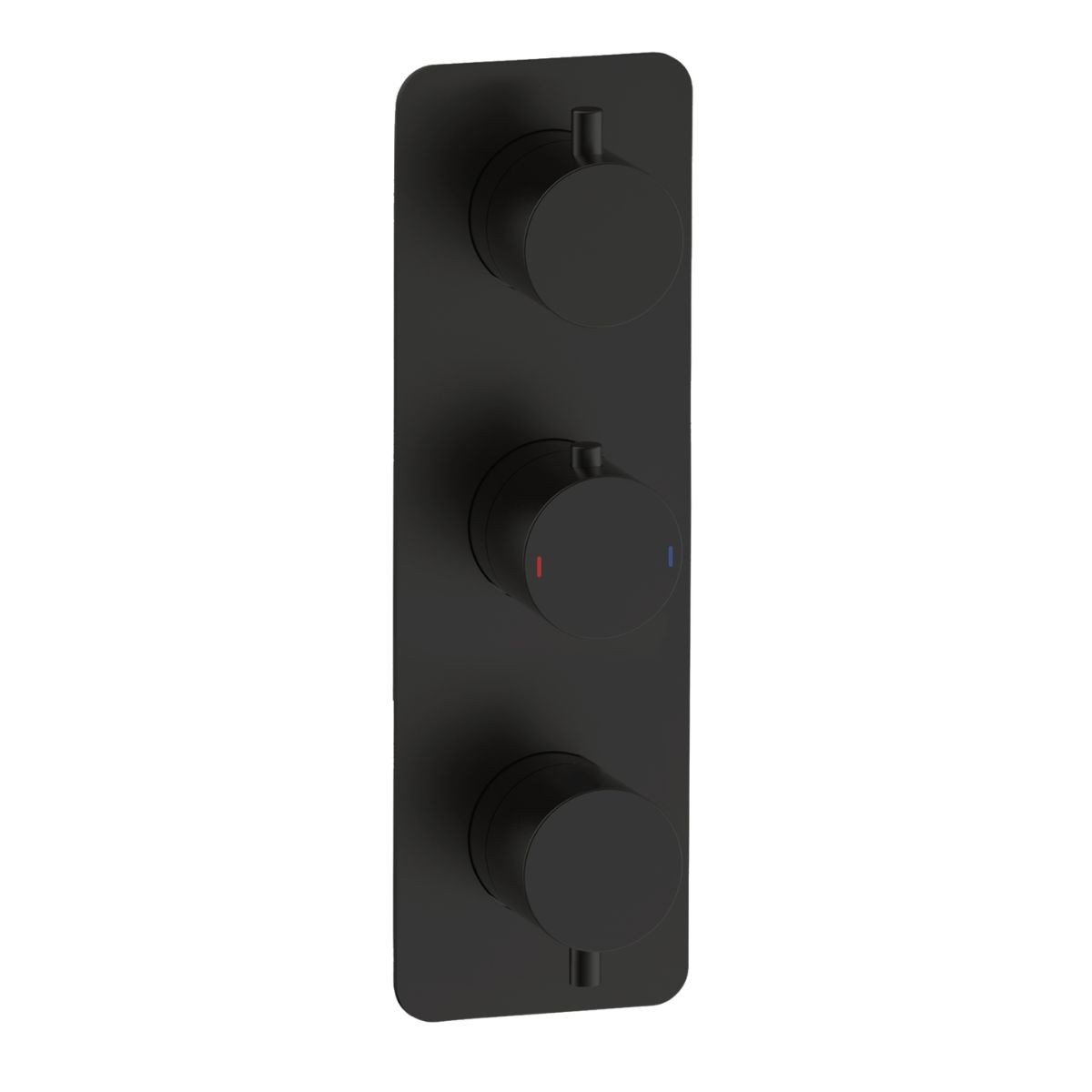 Arc Matt Black Triple Concealed Thermostatic T Box Shower Valve