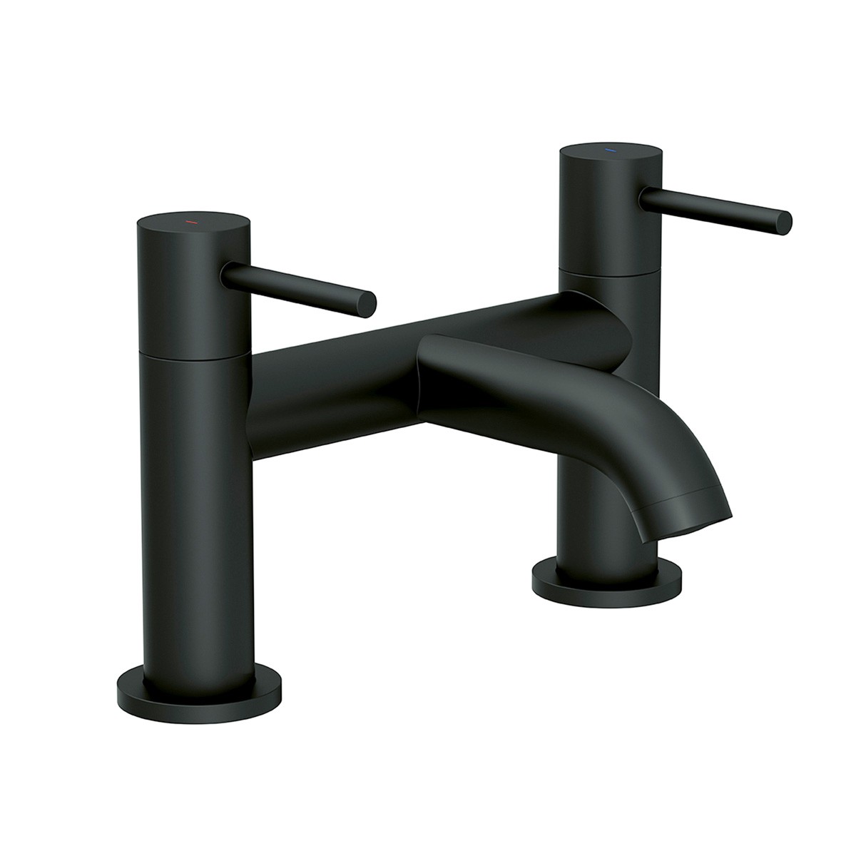 Serenity Matt Black Bath Filler Tap