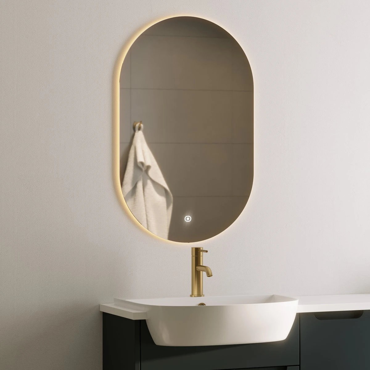Serenity Brushed Brass Basin Mono Mixer Tap with Easy Clean Click Waste