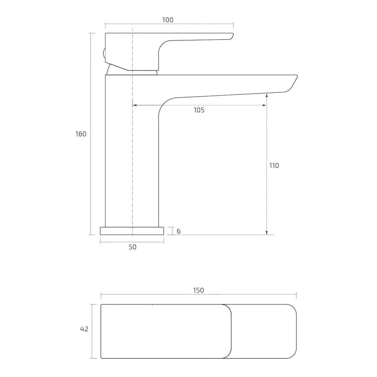 Odessa Chrome Basin Mono Mixer Tap with Click Waste