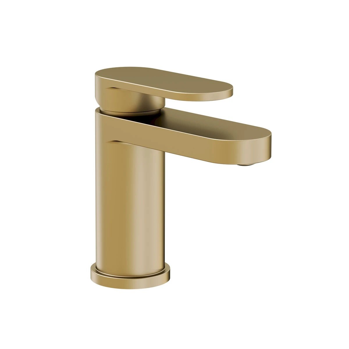 Beacon Brushed Brass Basin Mono Mixer Tap with Easy Clean Click Waste