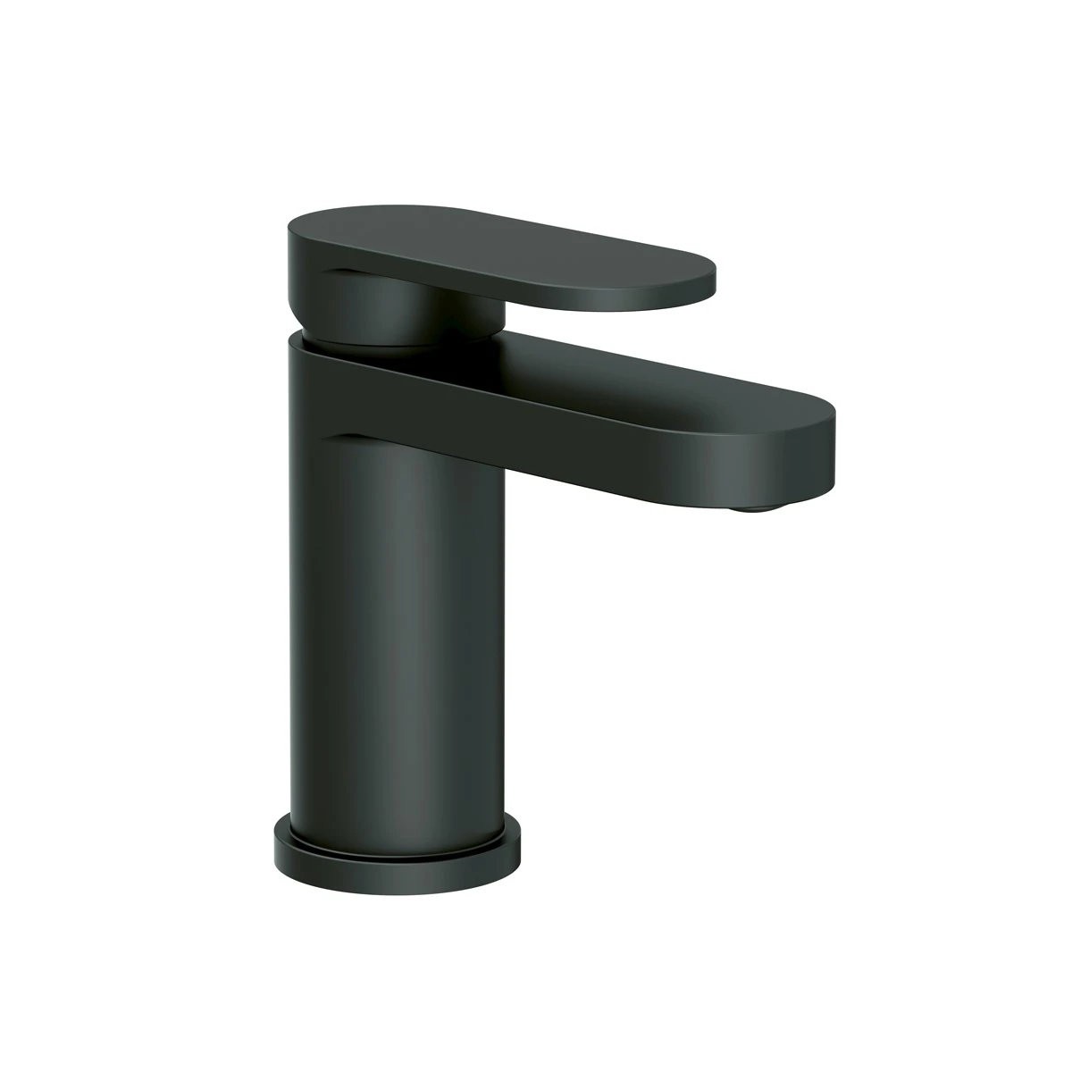 Beacon Matt Black Basin Mono Mixer Tap with Easy Clean Click Waste