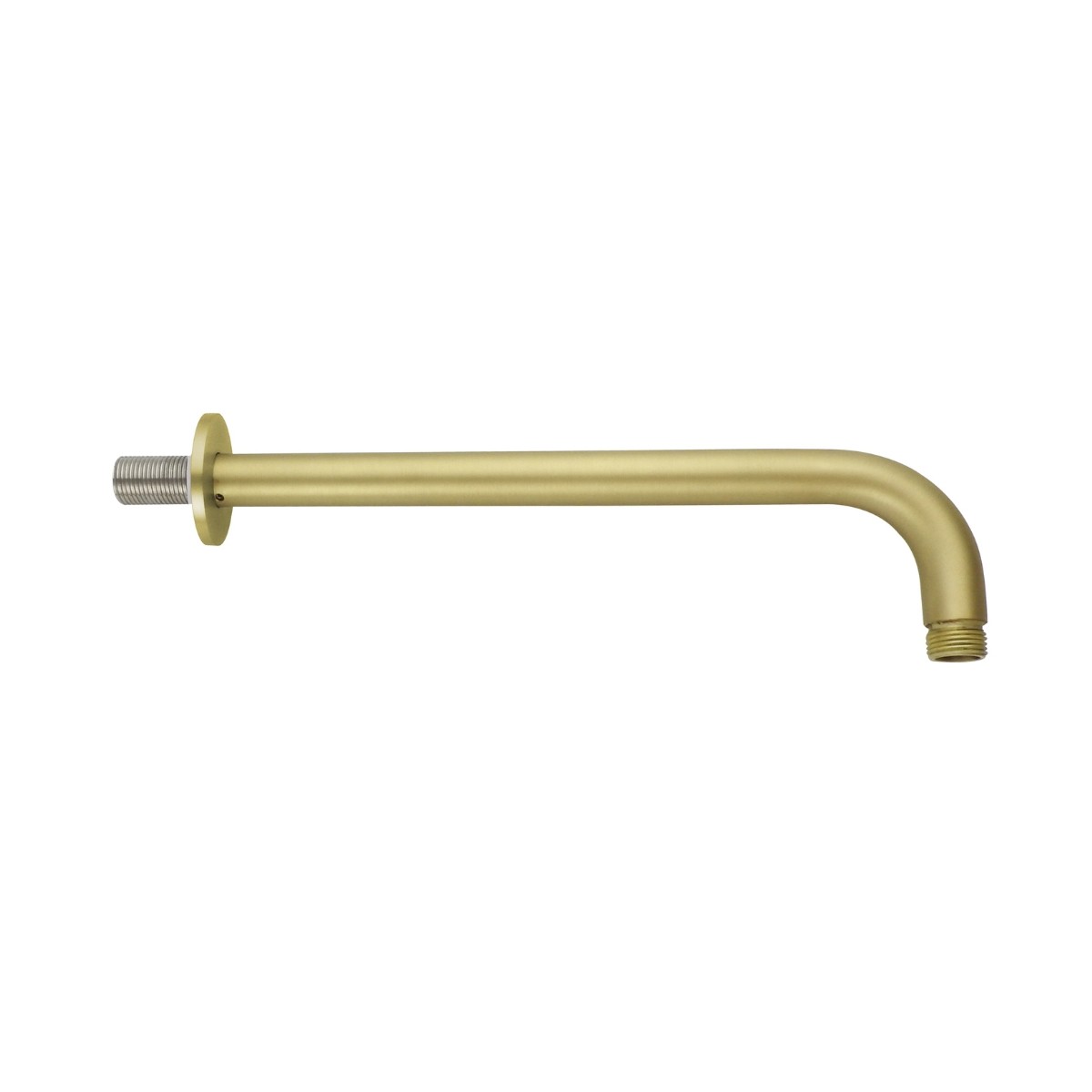 Globe Brushed Brass Wall Shower Arm 300mm