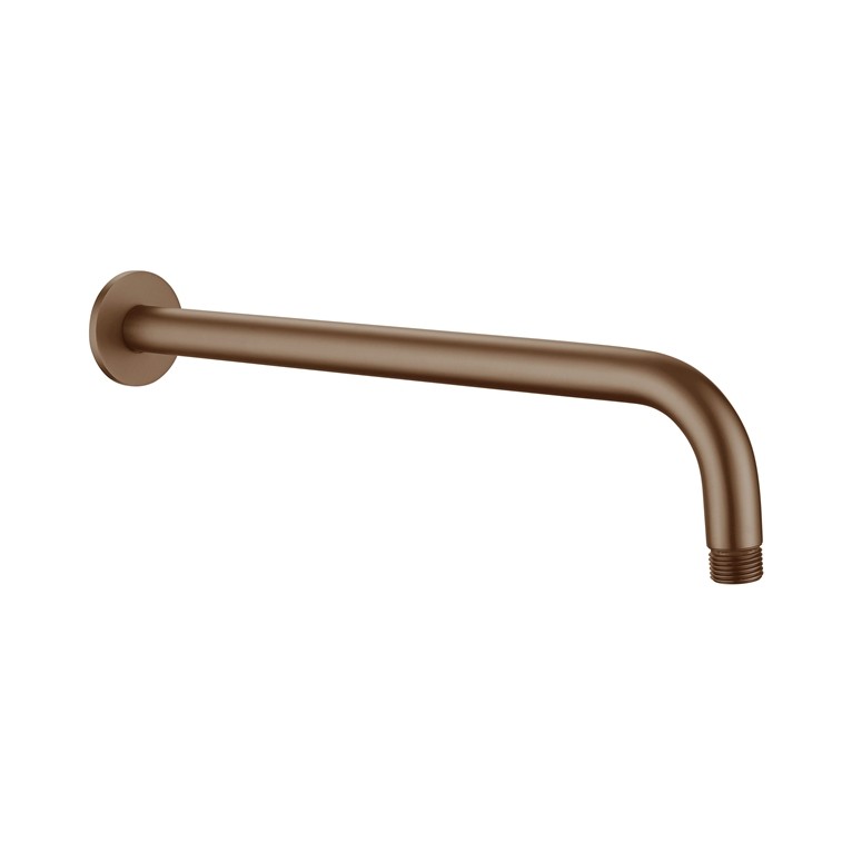 Globe Brushed Bronze Wall Shower Arm 300mm