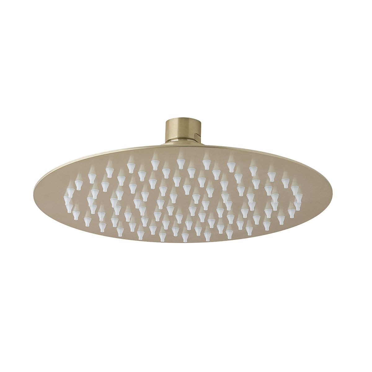 Globe Brushed Gold Thin Shower Head 250mm