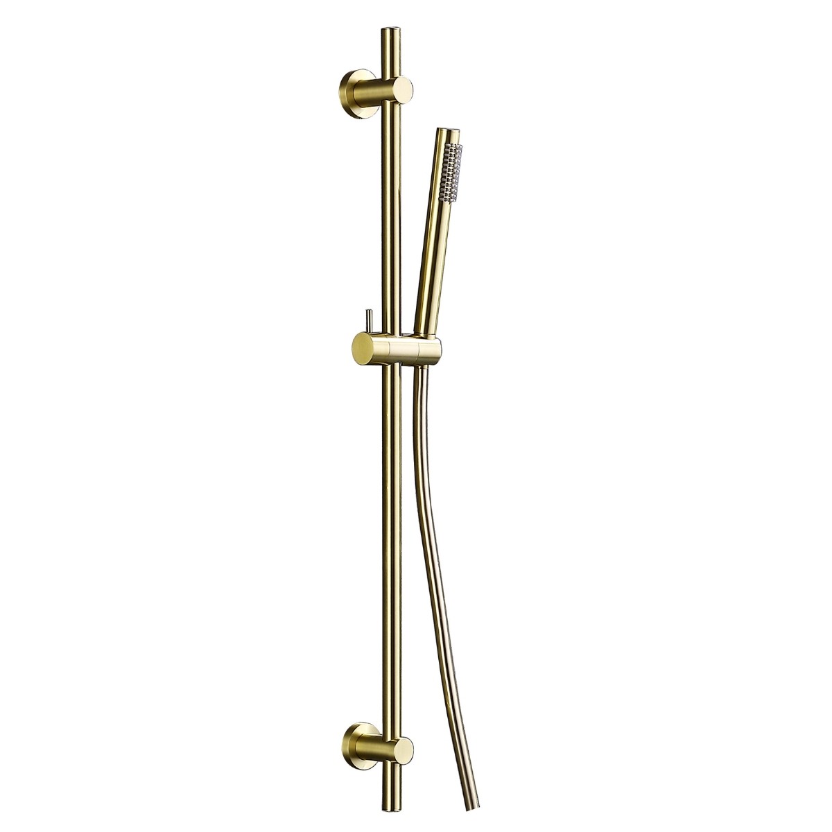 Globe Brushed Brass Adjustable Slide Rail with Handset