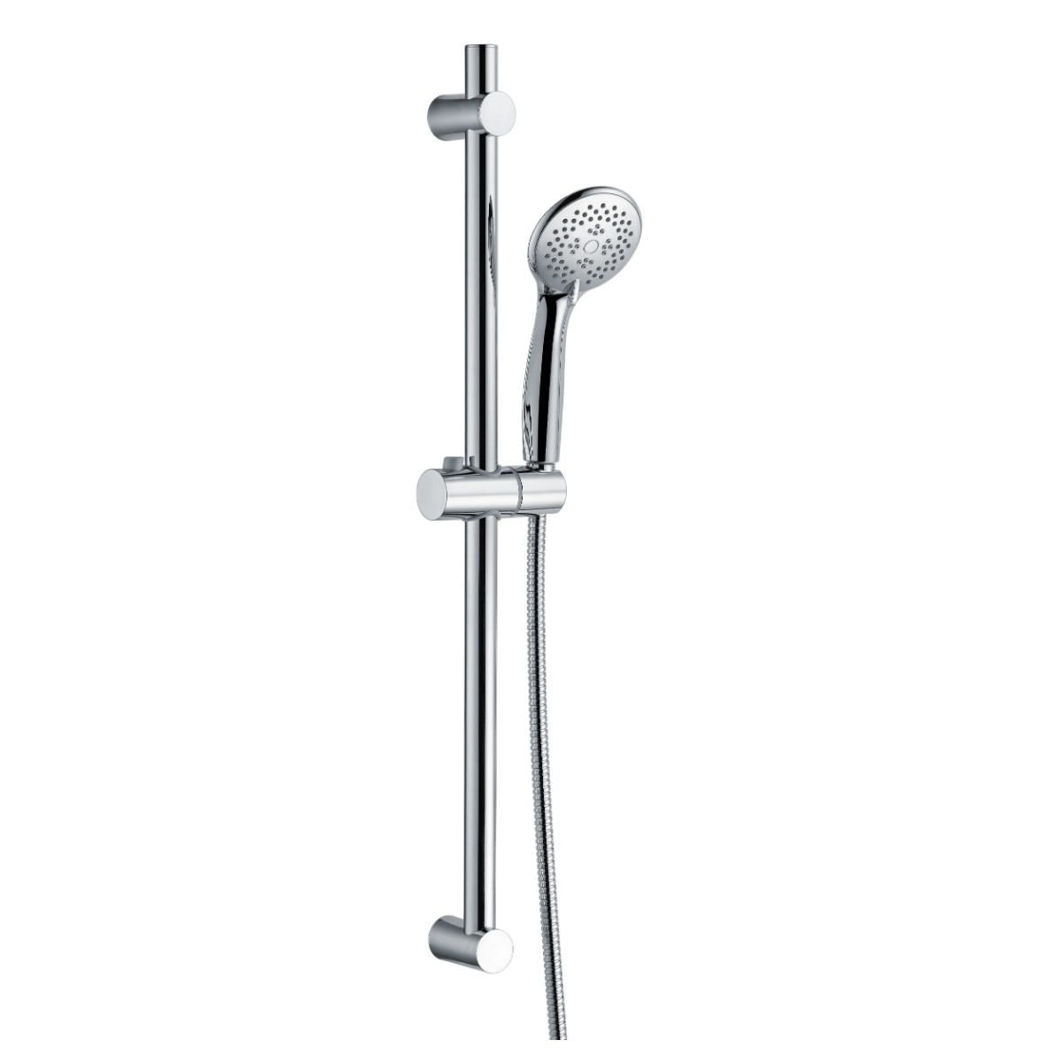Globe Chrome Slide Rail with Handset