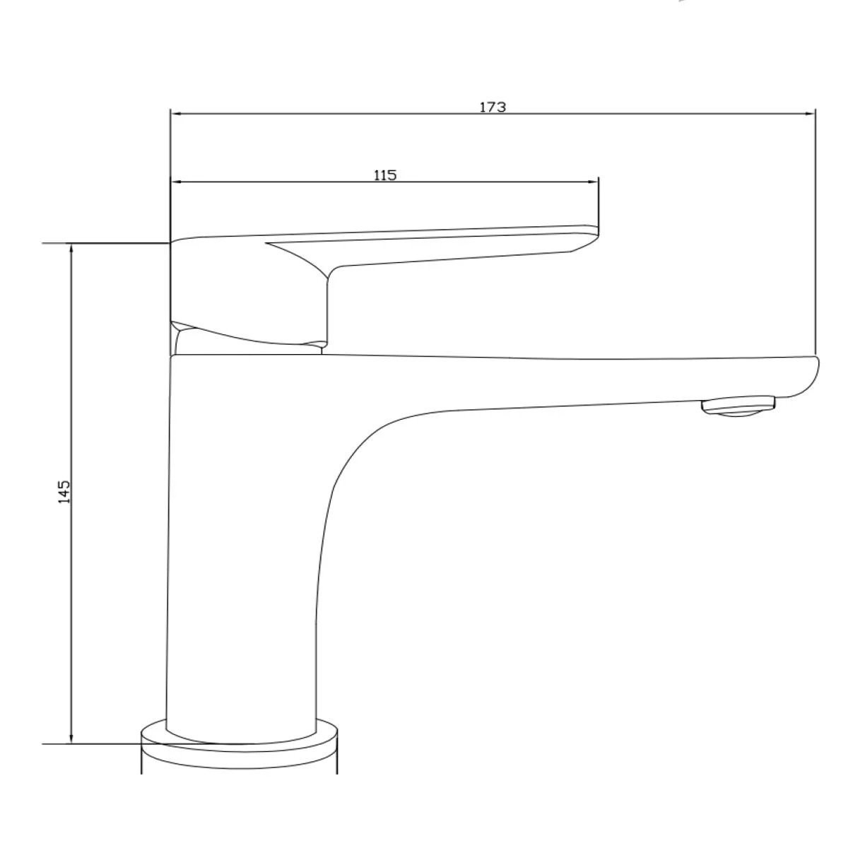 Union Chrome Basin Mono Mixer Tap with Click Waste
