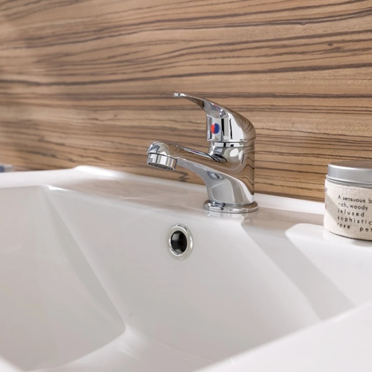 Dee Chrome Basin Mono Mixer Tap with Click Waste