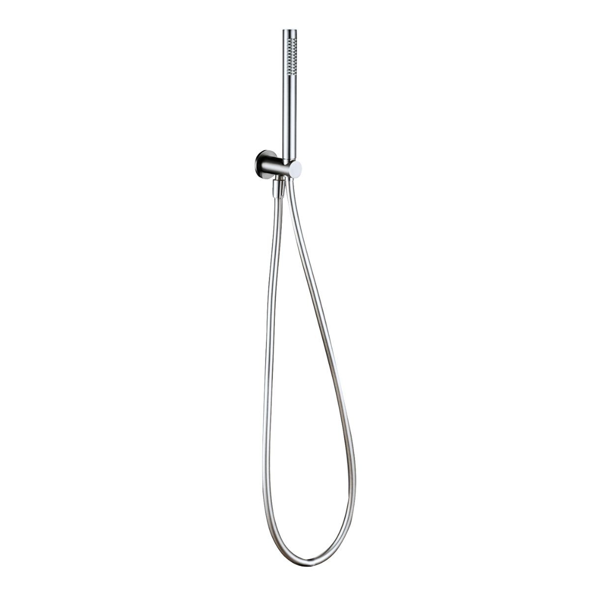 Globe Chrome Handset & Hose with Integrated Wall Elbow Bracket