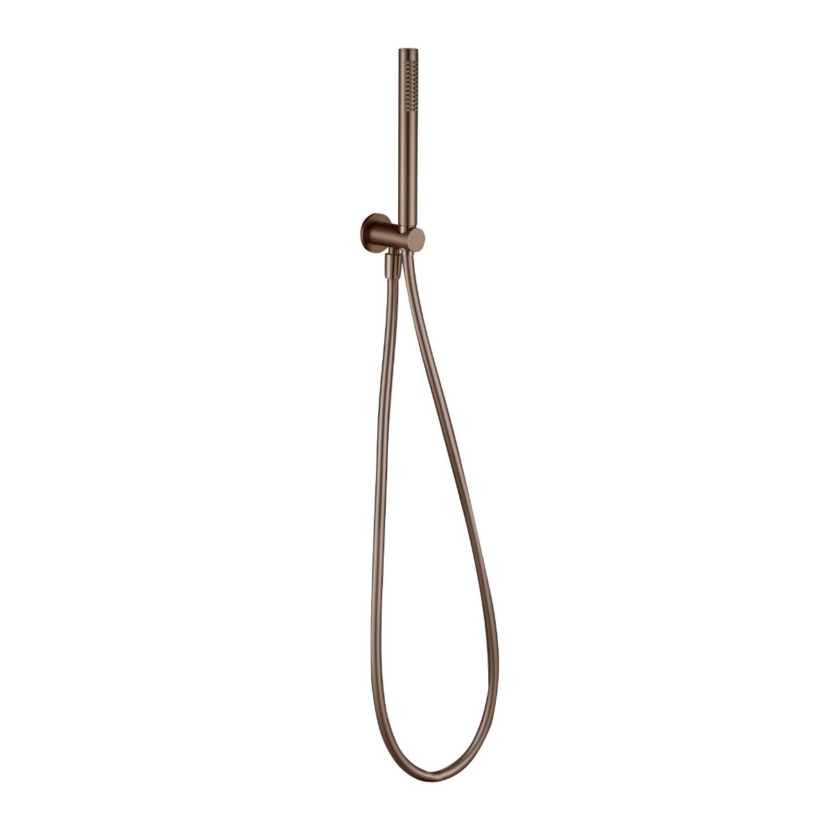 Globe Brushed Bronze Handset & Hose with Integrated Wall Elbow Bracket