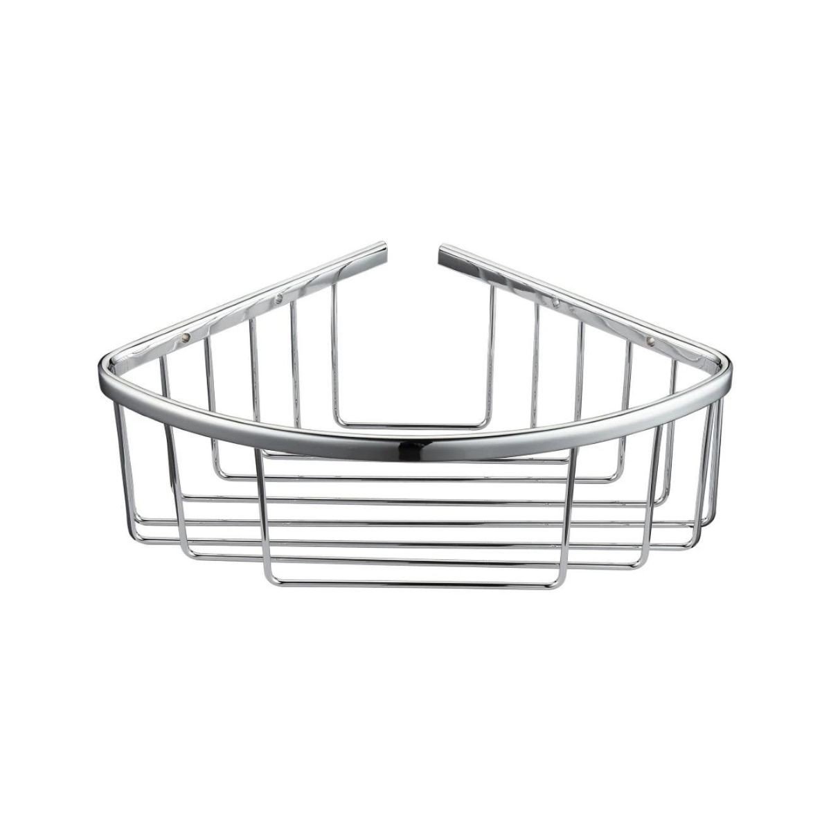 Single Round Corner Basket Chrome