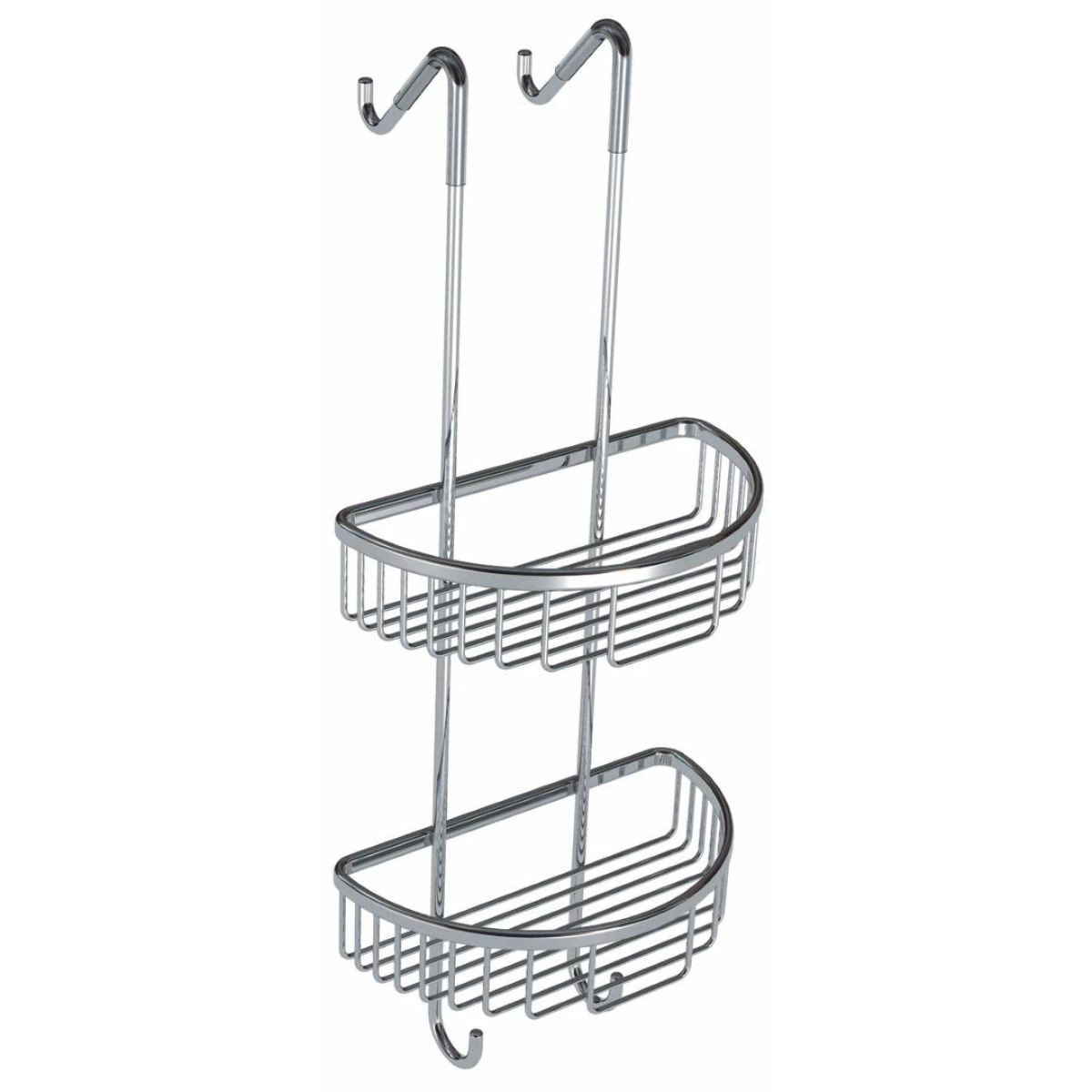 Double Round Wire Soap Caddy Chrome