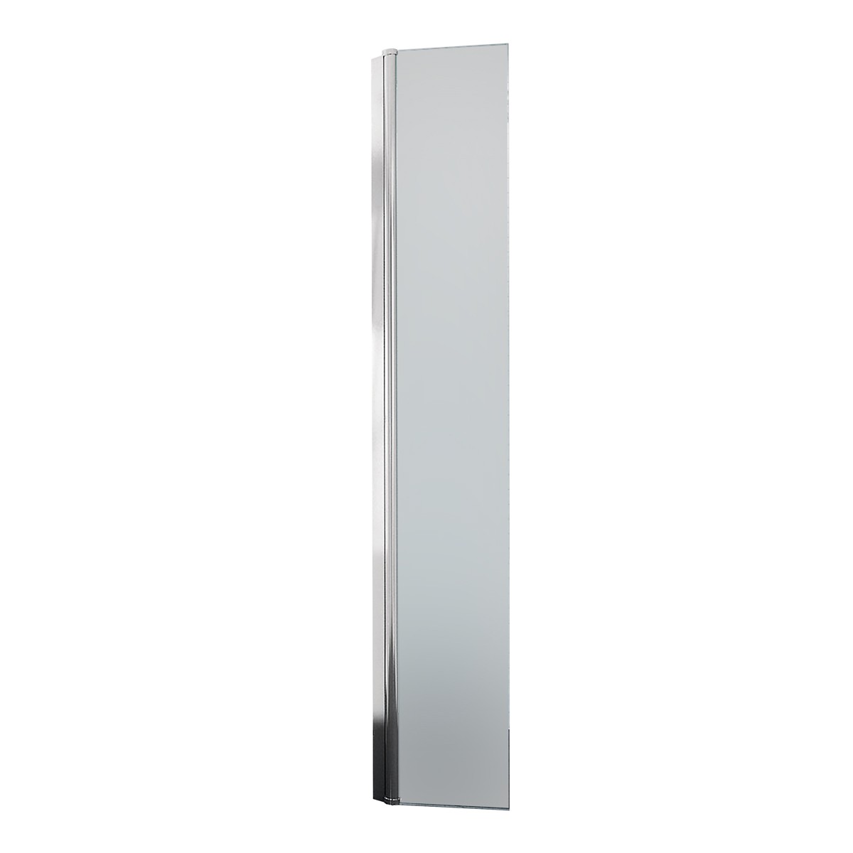 Sapphire 8mm Clear Glass Wet Room Hinged Deflector Panel Chrome 300mm