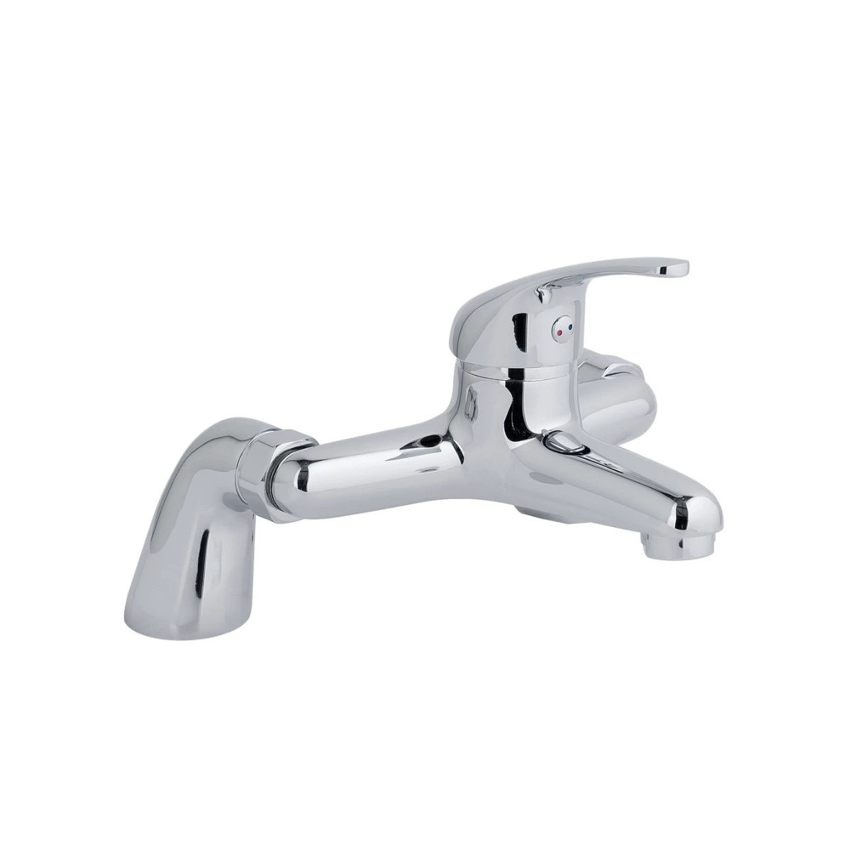 Dee Chrome Bath Filler & Basin Mono Mixer Tap with Sprung Waste