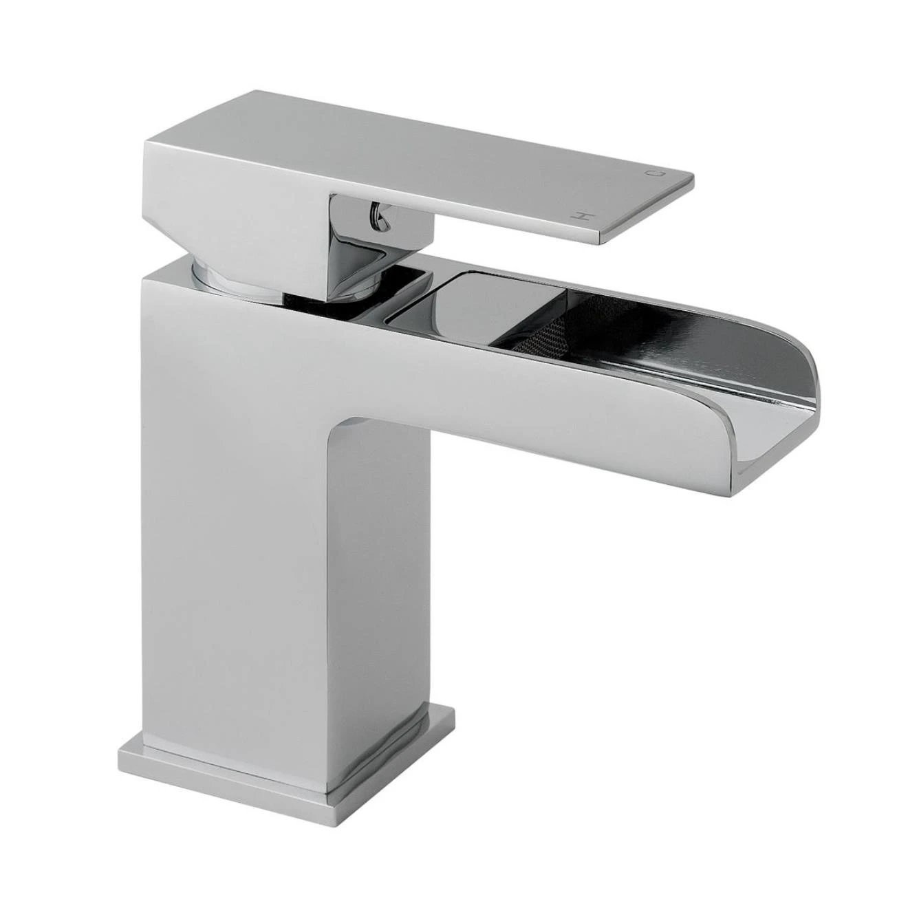 Trent Waterfall Chrome Bath Shower Mixer & Basin Mono Mixer Tap with Click Waste