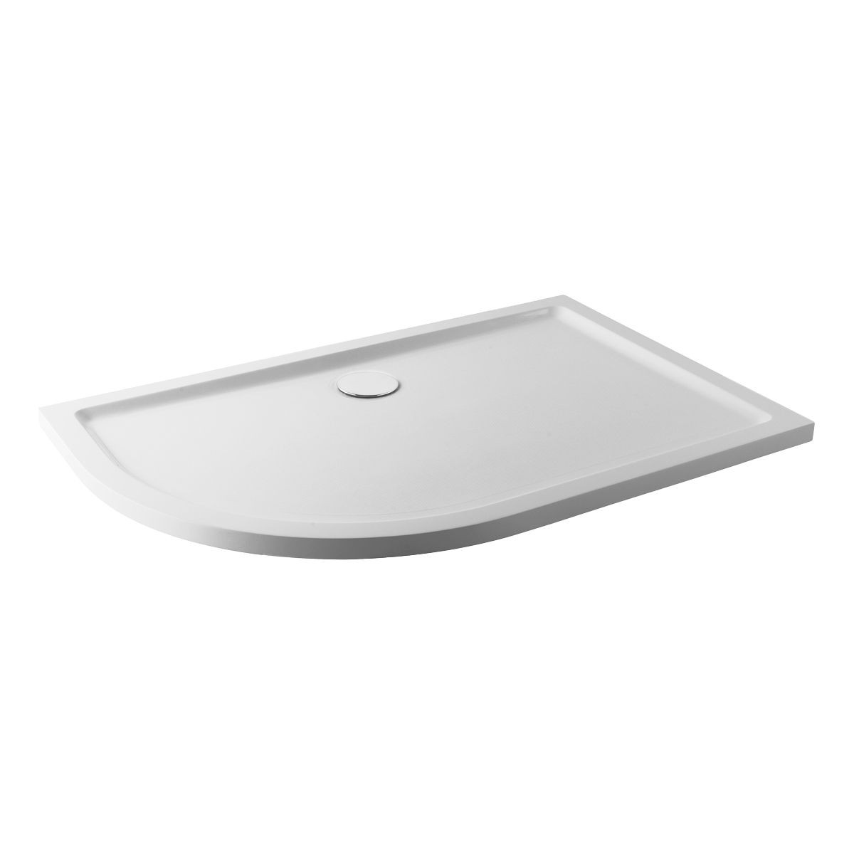 CoreStone Anti Slip Offset Quadrant Stone Resin Shower Tray 1000x800mm Left Hand