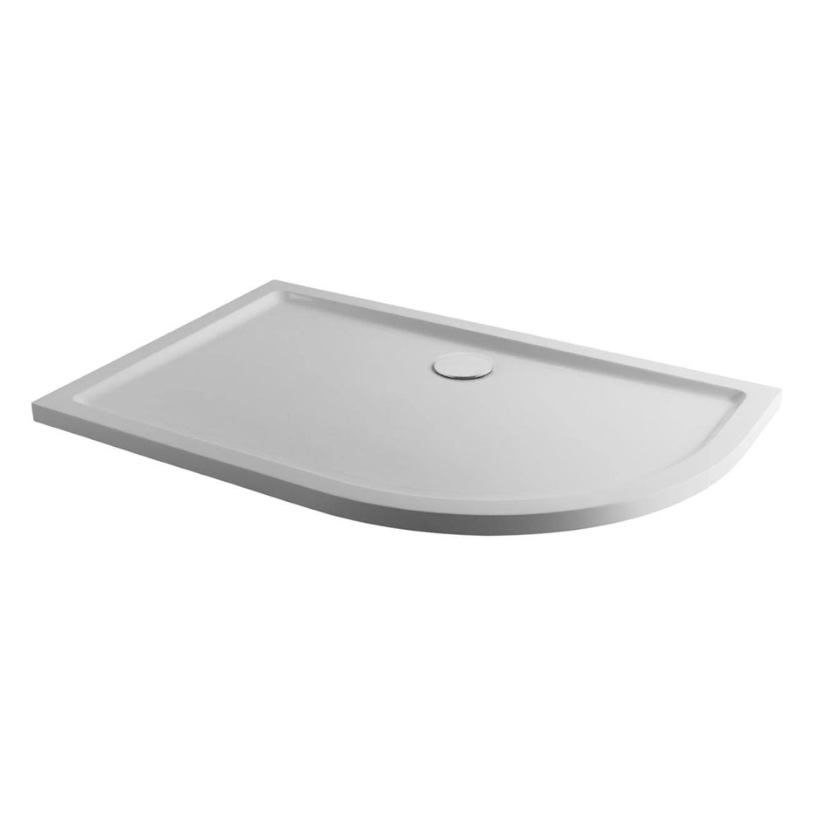 CoreStone Anti Slip Offset Quadrant Stone Resin Shower Tray 1200x800mm Rightt Hand
