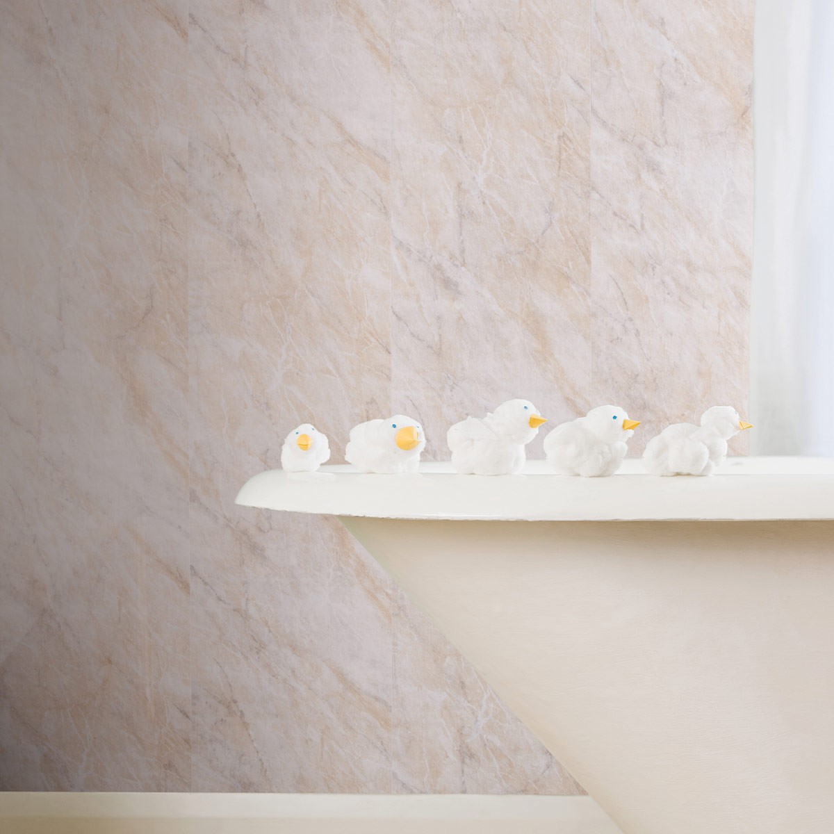 Neptune Pergamon Marble Tongue & Groove Shower Panel 2400x1000mm