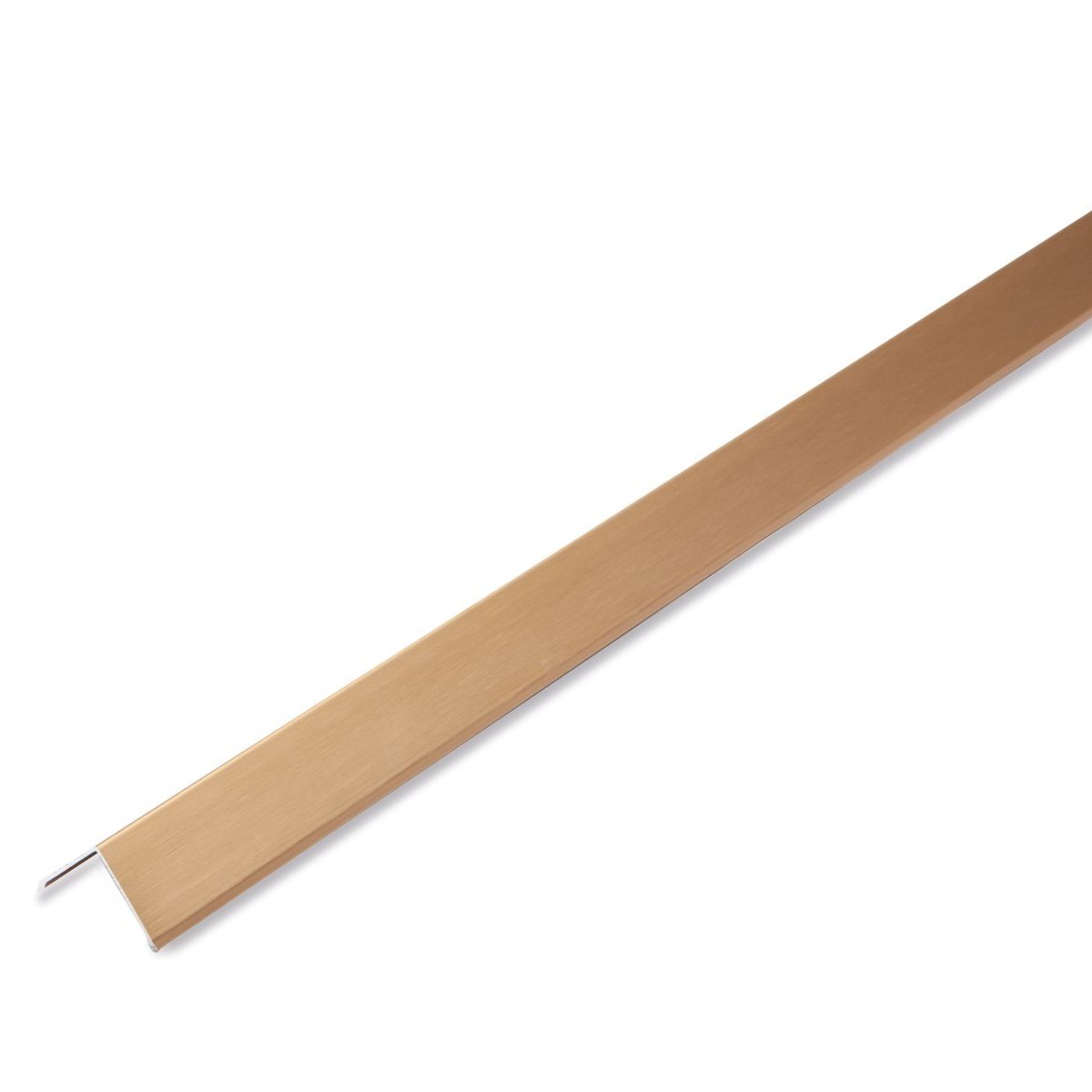 10.5mm Brass Aluminium L Shape External Angle Finishing Trim 2400mm