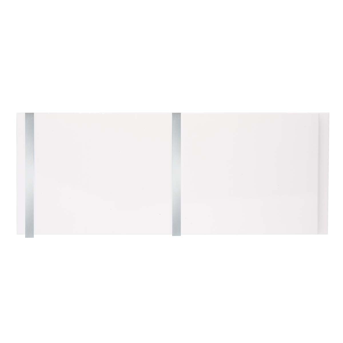 White Chrome Tongue & Groove  Ceiling Panels 2600mm x 250mm (Pack of 4)