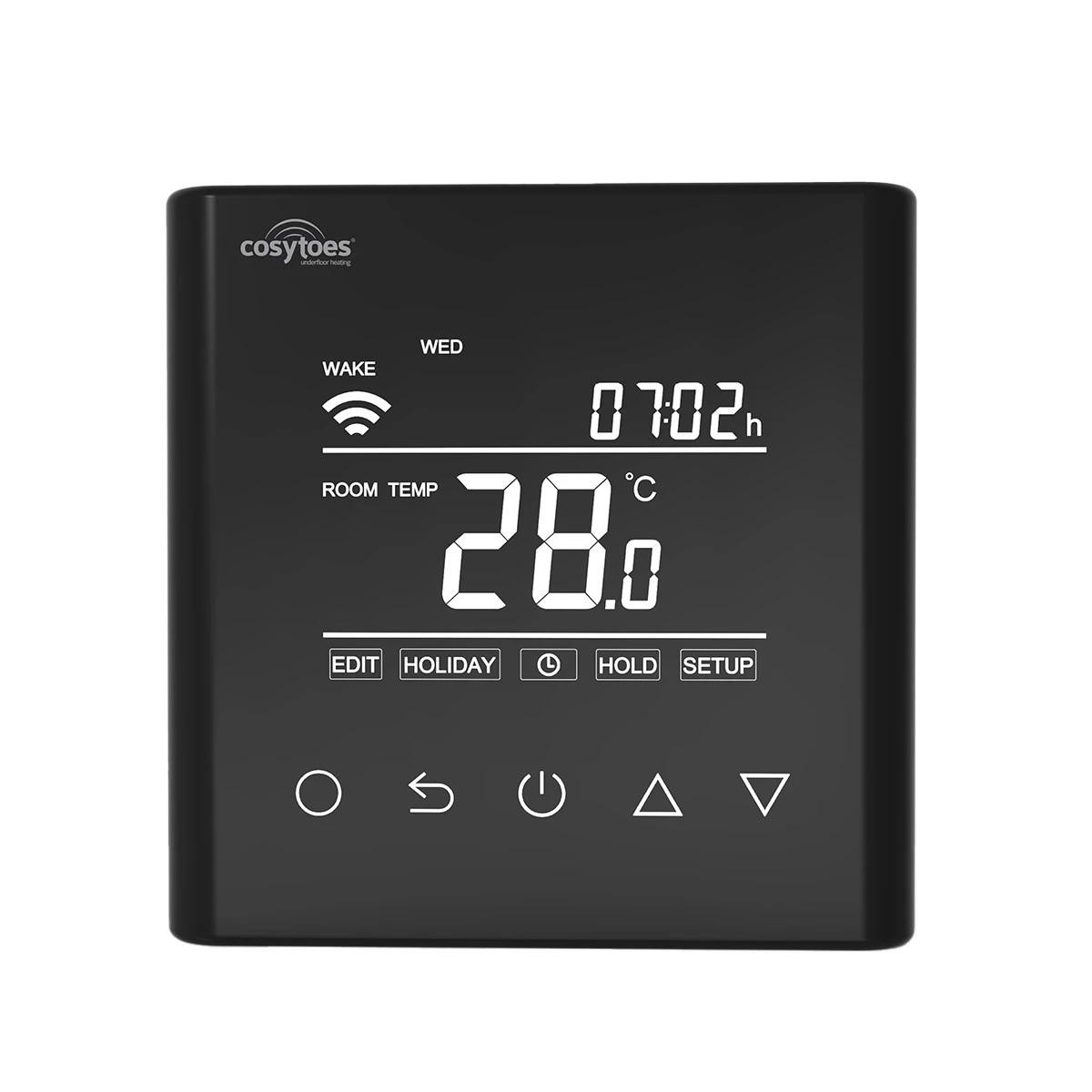 Curve Black WiFi Timer Thermostat