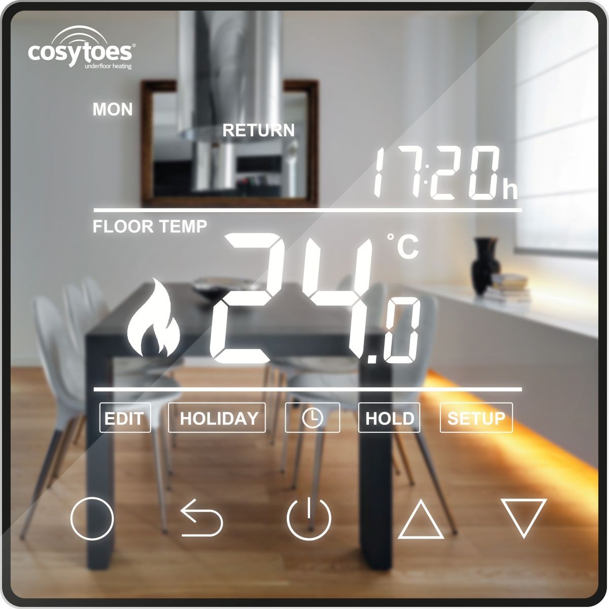 Mirage Black Touch Timer Thermostat