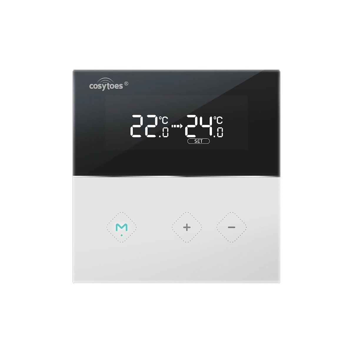 Manual Thermostat Black / White