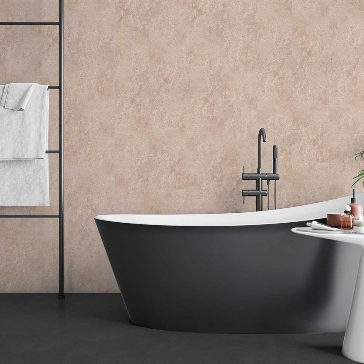 Concrete Beige Tongue & Groove Wall Panels 2600x250mm (Pack of 4)