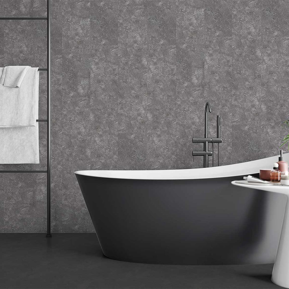 Concrete Grey Tongue & Groove Wall Panels 2600x250mm (Pack of 4)