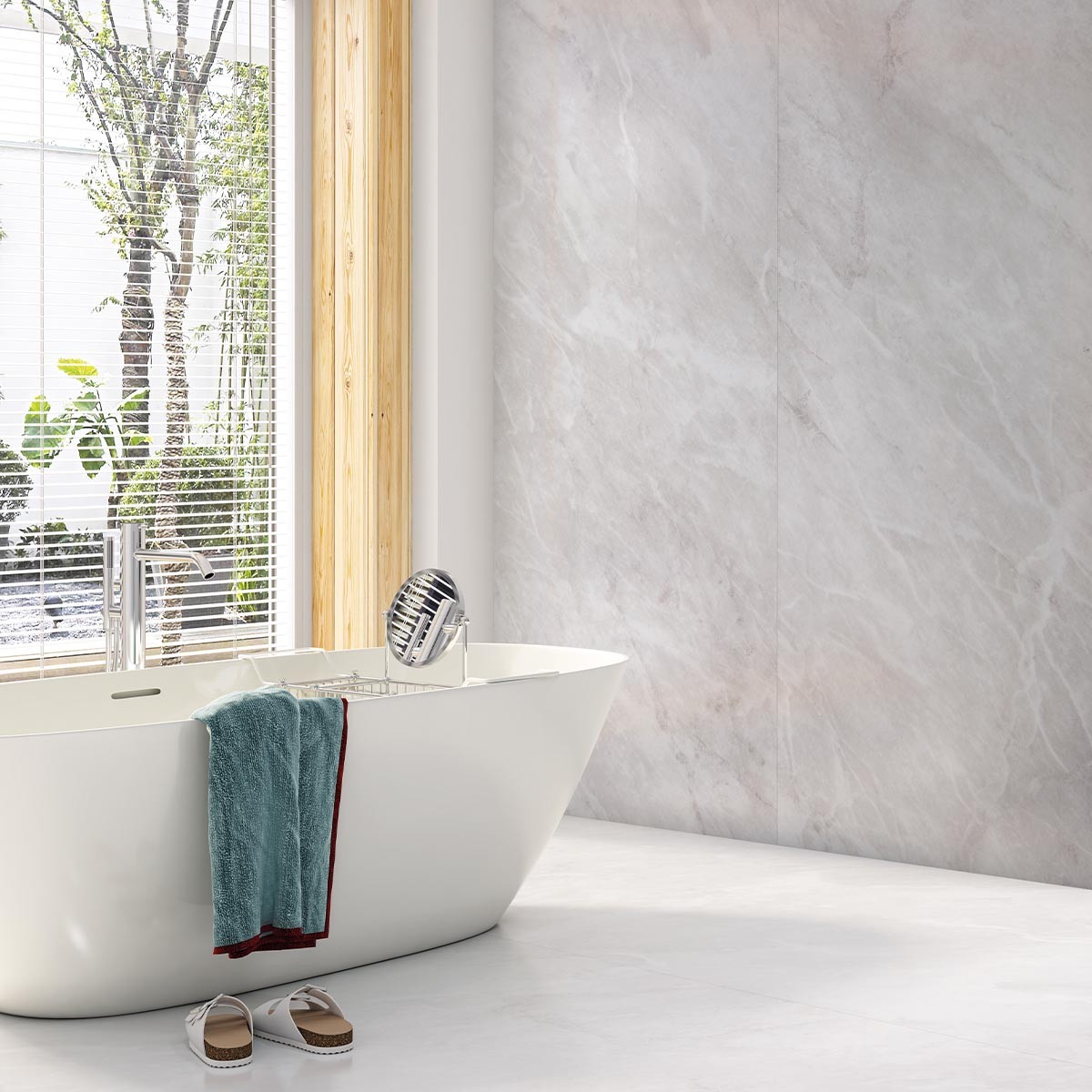 Silver Grey Tongue & Groove Wall Panels 2600x250mm (Pack of 4)