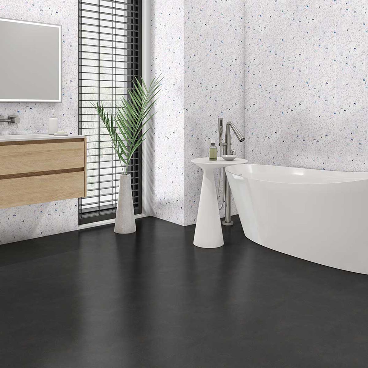 White Sparkle Gloss Tongue & Groove Wall Panels 2600x250mm (Pack of 4)