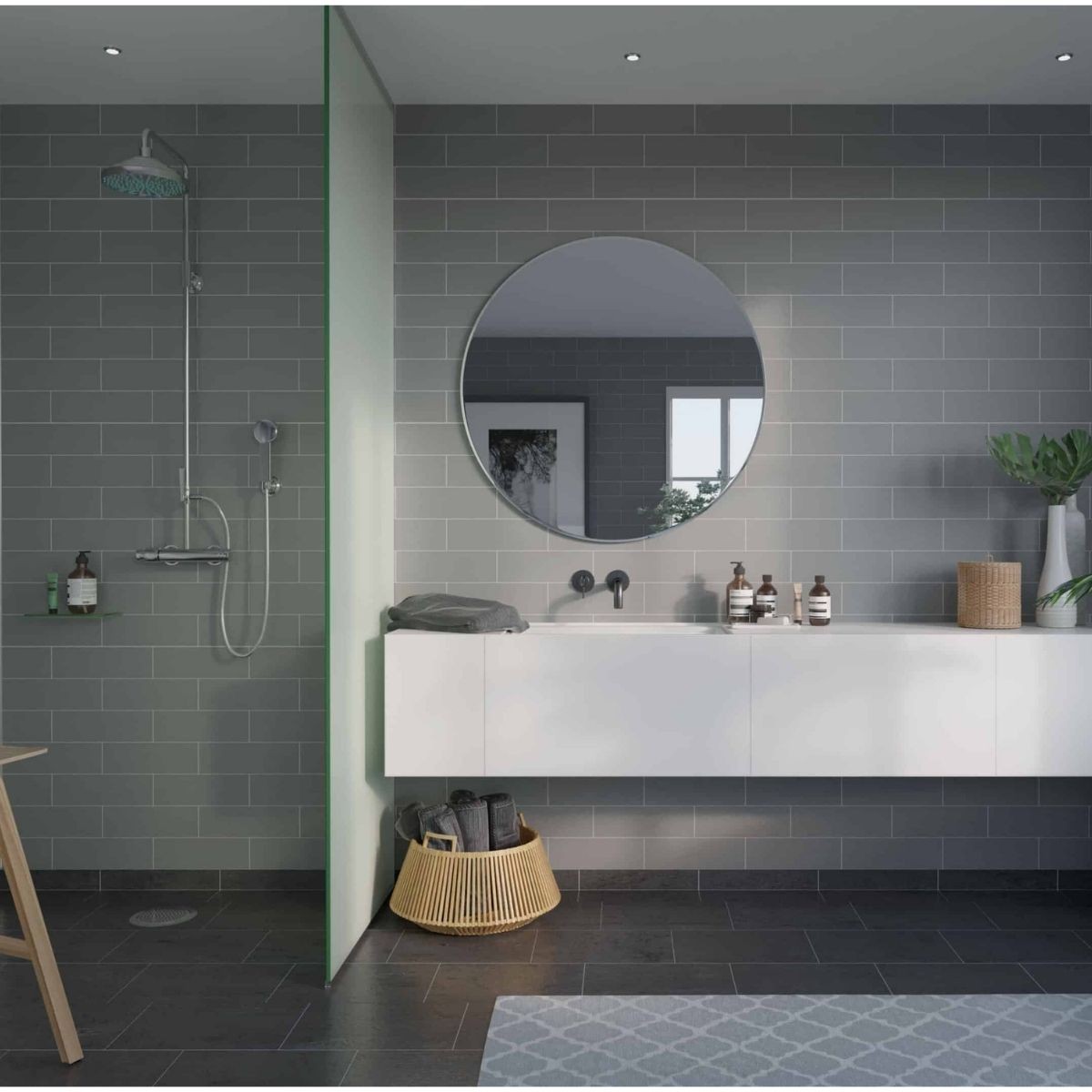 Fibo Aberdeen Metro Brick Tile Wall Panel 2400x600mm