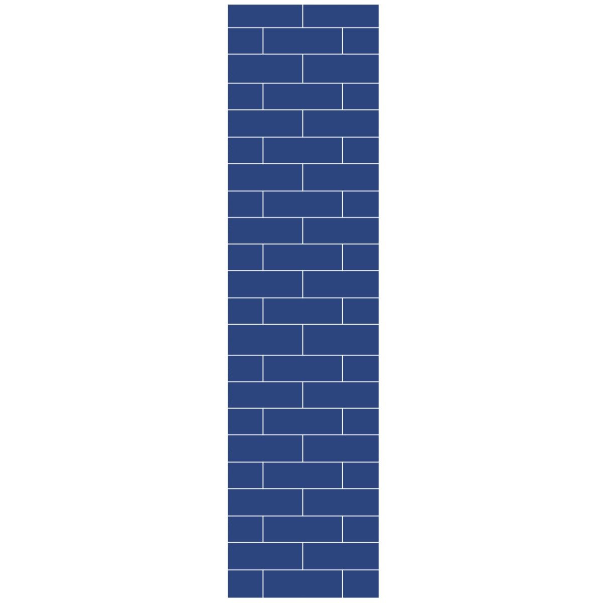 Fibo Ocean Blue Metro Brick Wall Panel 2400x600mm (End Of Line)