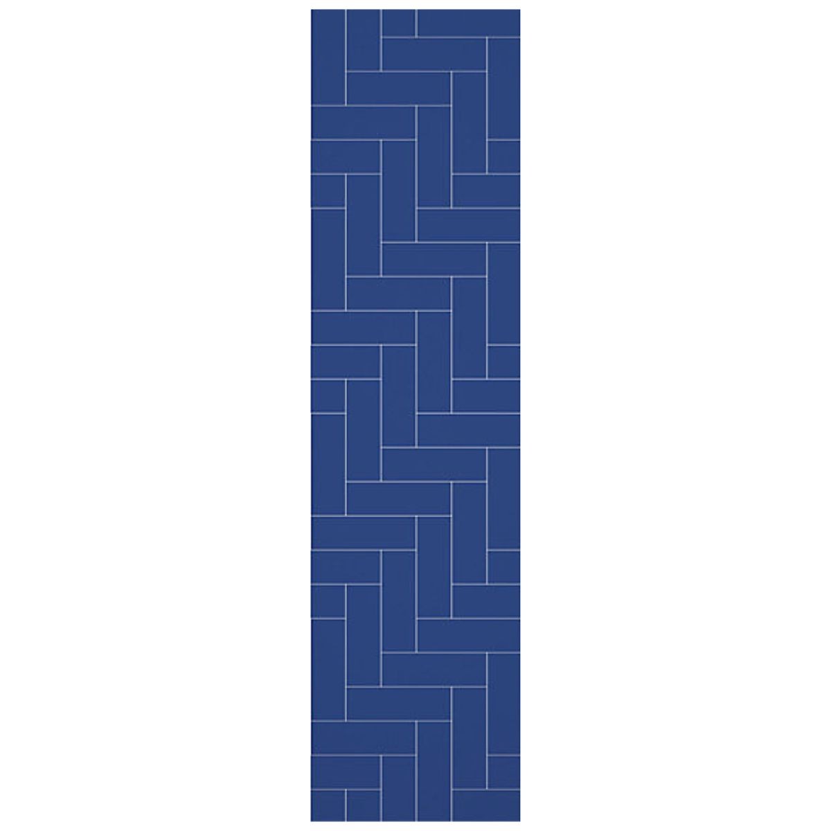 Fibo Ocean Blue Herringbone Wall Panel 2400x600mm (End Of Line)