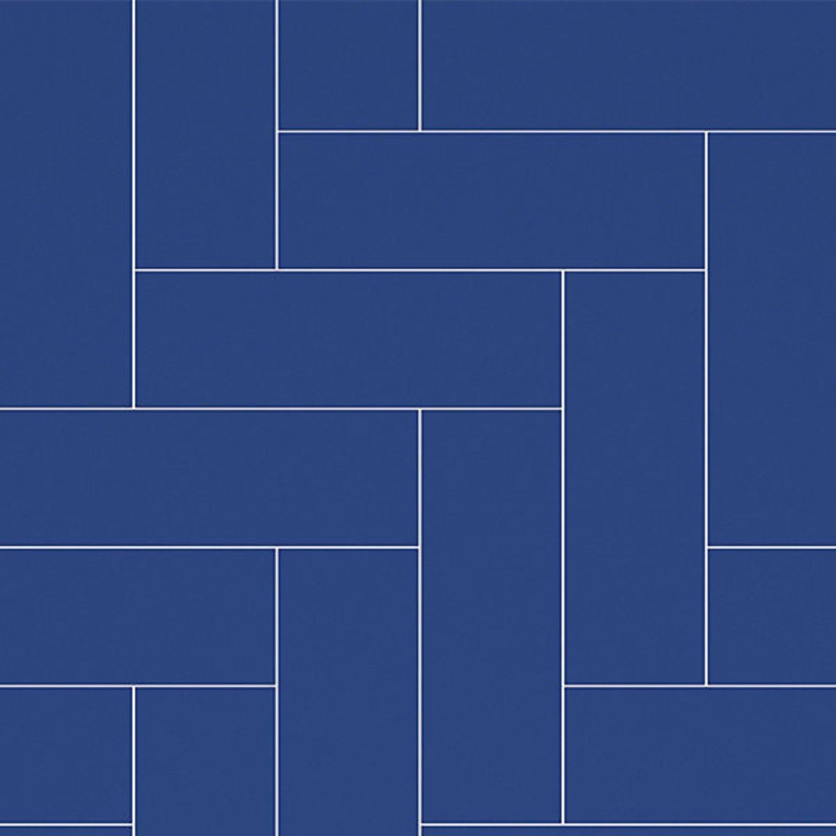 Fibo Ocean Blue Herringbone Wall Panel 2400x600mm (End Of Line)