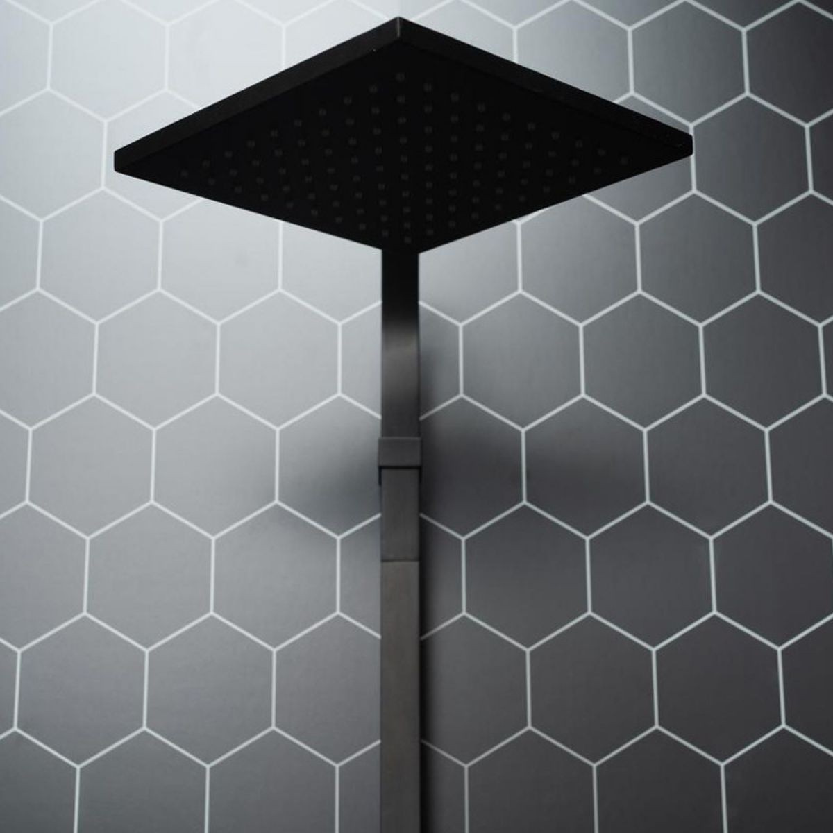 Fibo Black Silk Hexagonal Tile Wall Panel 2400x600mm