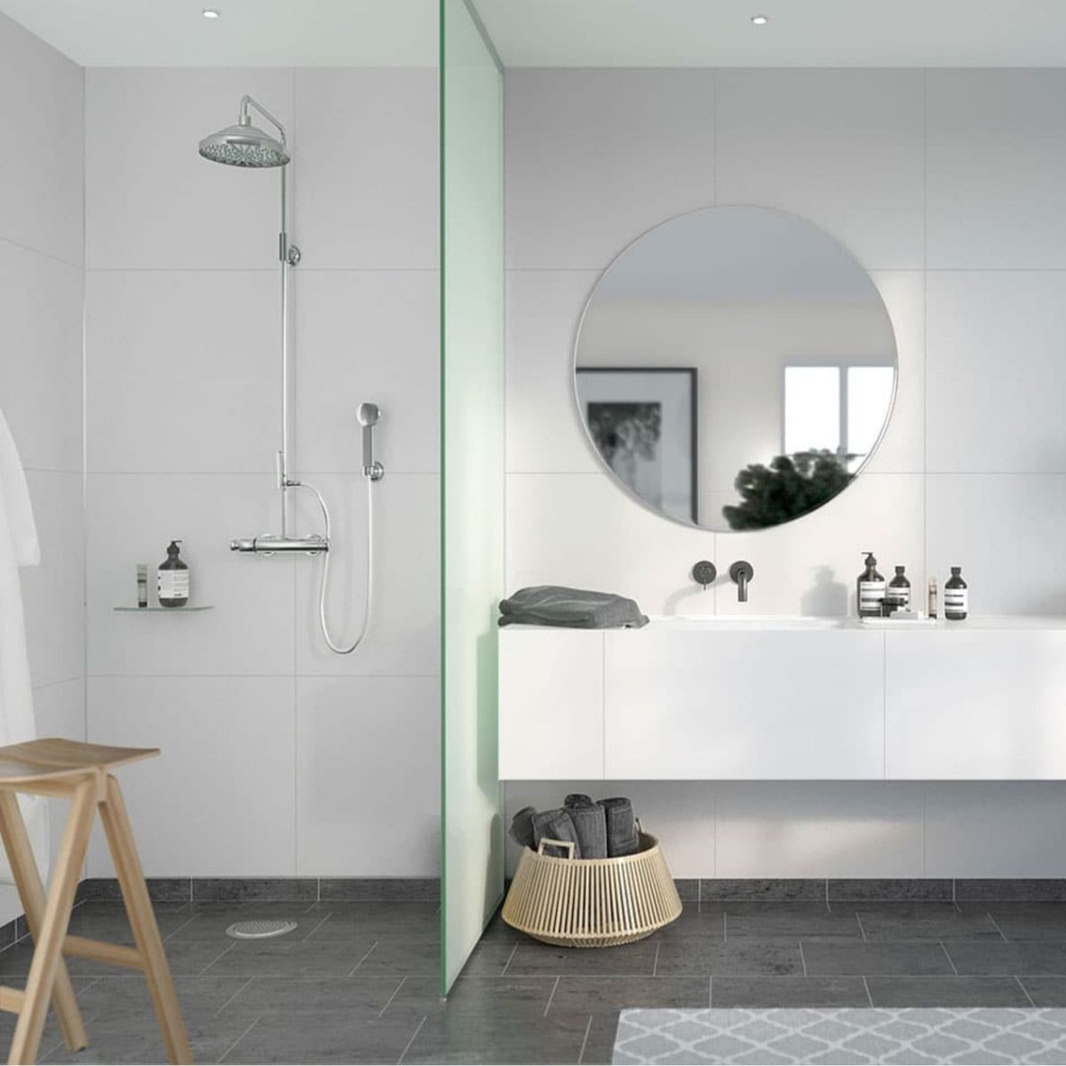 Fibo White Silk Tile Wall Panel 2400x600mm